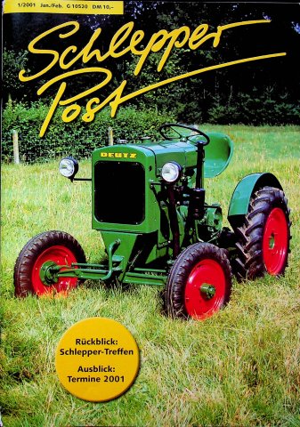 Deckblatt Schlepper Post (01/2001)